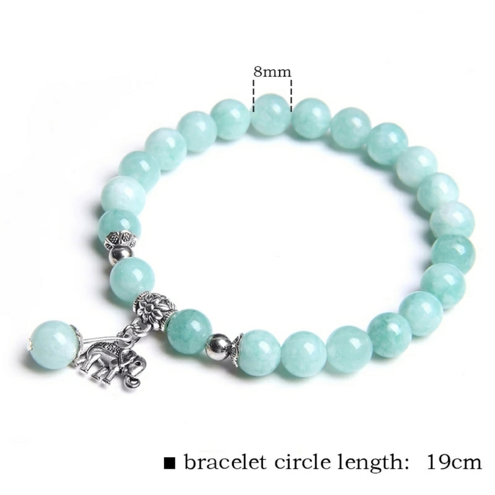 Natural stone Blue amazonite beads Bracelets